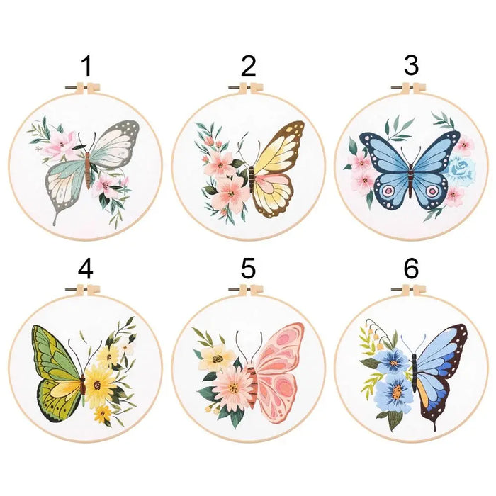 3D Butterfly Embroidery Kit Set