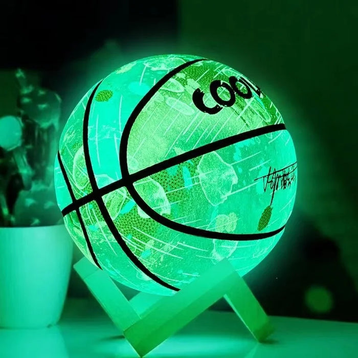 Light up Ocean Luminous Leather Basketball