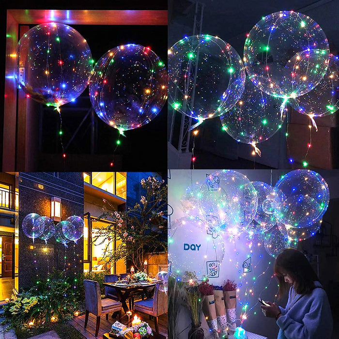 LED Luminous Bobo Balloons ( 10Pcs )