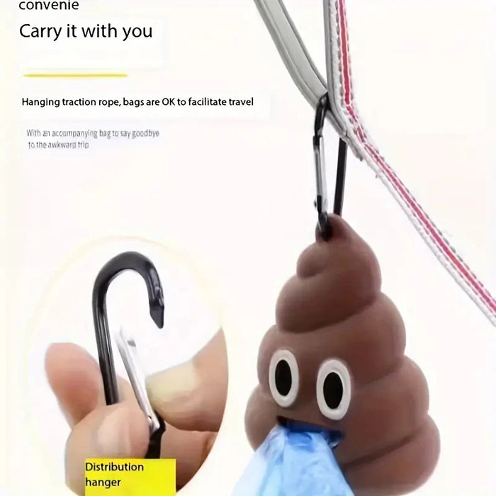 Creative Poop-Shaped Pet Waste Bag Dispenser