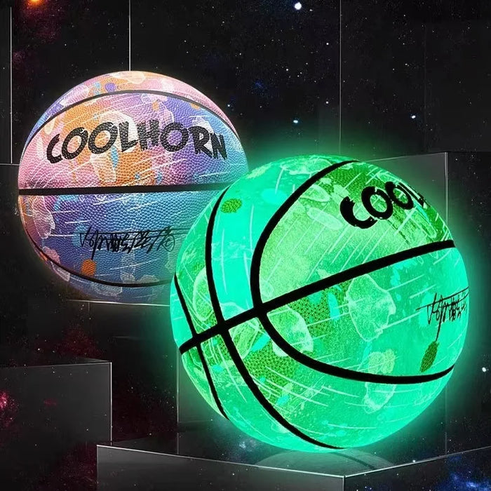 Light up Ocean Luminous Leather Basketball