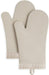 Ribbed Soft Silicone Oven Mitt Set, 7"X13", Milkshake 2 Count