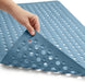 Patented Bath Tub Shower Mat, 35X16 Washable Bathtub Floor Mats, Suction Cups and Drain Holes to Keep Tubs Clean, Clear