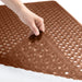 Patented Bath Tub Shower Mat, 35X16 Washable Bathtub Floor Mats, Suction Cups and Drain Holes to Keep Tubs Clean, Clear