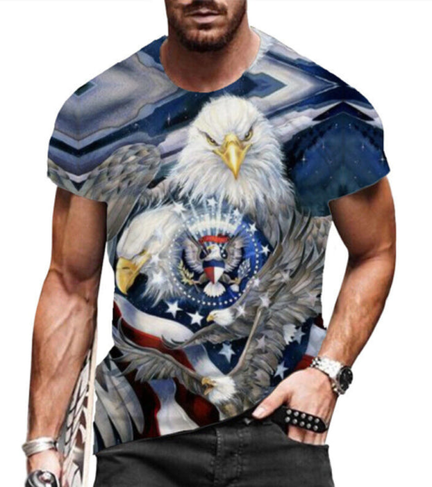 Men T Shirts 3D Novelty Graphic Fashion Casual Camiseta Short Sleeve Tee T-Shirt