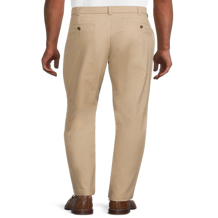 George Men'S Premium Straight Fit Khaki Pants