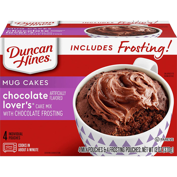 Duncan Hines Mug Cakes Strawberry Shortcake Flavored Mix with Cream Cheese Frosting, 13.3 Oz