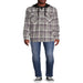 Men'S and Big Men'S Hooded Flannel Shirt with Long Sleeves, Sizes up to 5X