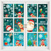 8 Sheet 188 Pcs-Christmas Window Clings Snowflake Window Decals Decorations for Holiday Christmas Window Stickers Santa Claus Elf Reindeer Christmas Window Clings Xmas Party Supplies