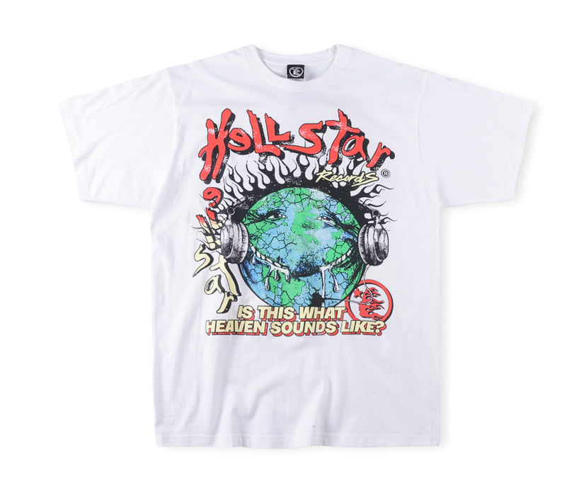 FOR Hellstar Studios Globe Tee High Street Fashion Men'S Short Sleeve T-Shirt