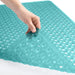 Patented Bath Tub Shower Mat, 35X16 Washable Bathtub Floor Mats, Suction Cups and Drain Holes to Keep Tubs Clean, Clear