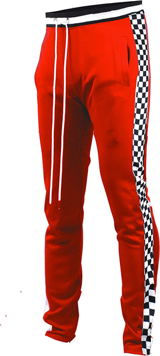 brand Mens Hip Hop Premium Slim Fit Track Pants - Athletic Jogger Bottom with Side Taping