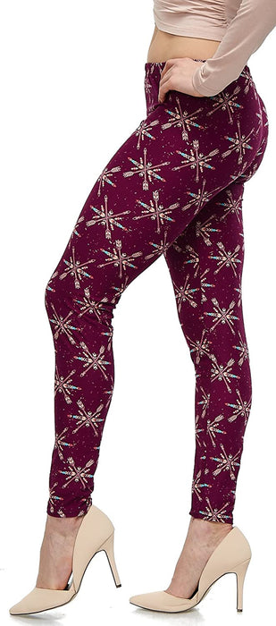 | Lush Moda | Women’S Extra Soft Leggings | Variety of Prints | One Size