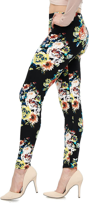 | Lush Moda | Women’S Extra Soft Leggings | Variety of Prints | One Size