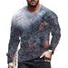 ⭐T-Shirt Men Novelty Black Long Sleeve Fashion Ultra Soft Streetwear T Shirt Tee