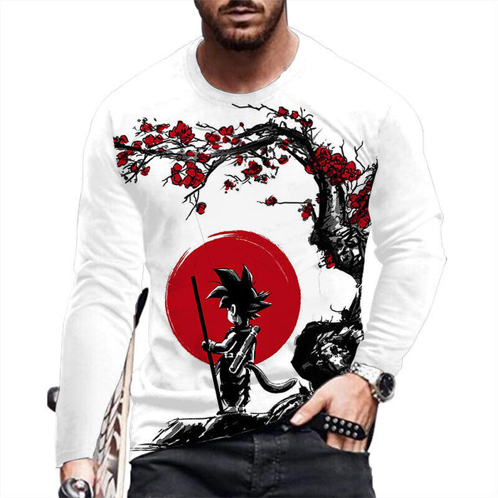 ⭐T-Shirt Men Novelty Black Long Sleeve Fashion Ultra Soft Streetwear T Shirt Tee