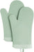 Ribbed Soft Silicone Oven Mitt Set, 7"X13", Milkshake 2 Count