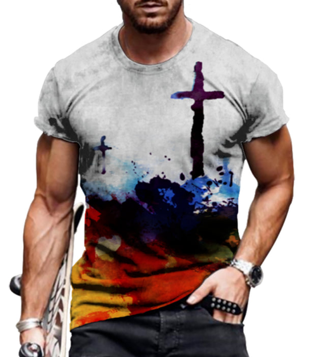 Men T Shirts 3D Novelty Graphic Fashion Casual Camiseta Short Sleeve Tee T-Shirt