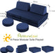 Kids Couch Sofa Modular Toddler Couch for Playroom, 8-Piece Fold Out Baby Couch Play Set, Children Convertible Sofa Foam Couch