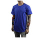 Mens Heavy T-Shirt BIG & TALL Long Extended Casual Basic Crew Neck Fashion S-5X