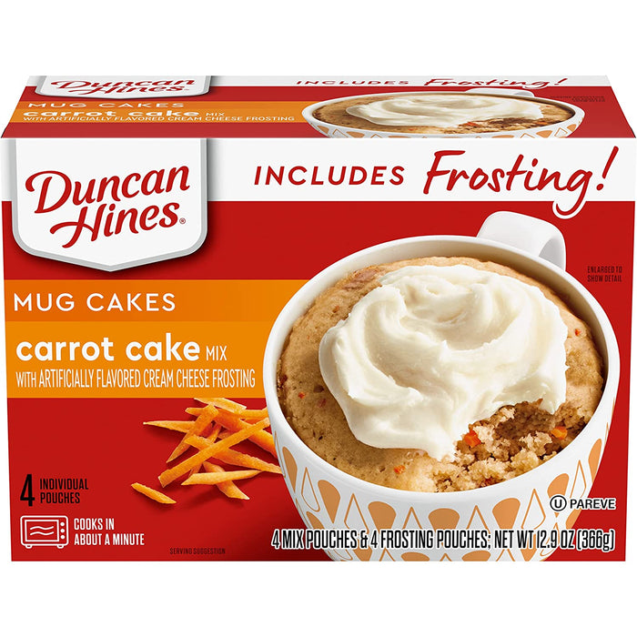 Duncan Hines Mug Cakes Strawberry Shortcake Flavored Mix with Cream Cheese Frosting, 13.3 Oz