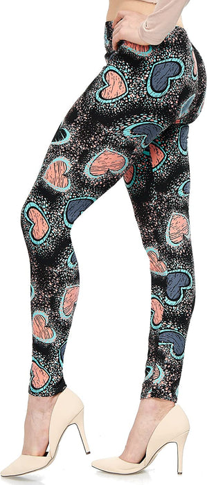 | Lush Moda | Women’S Extra Soft Leggings | Variety of Prints | One Size