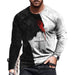 ⭐T-Shirt Men Novelty Black Long Sleeve Fashion Ultra Soft Streetwear T Shirt Tee