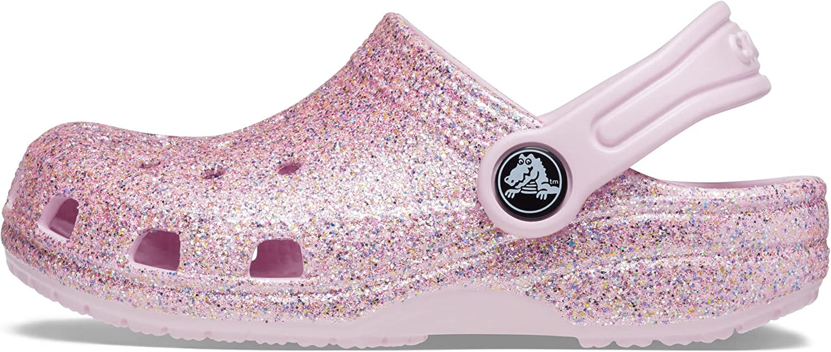 Unisex-Child Classic Glitter Clog (Little Big Kid)