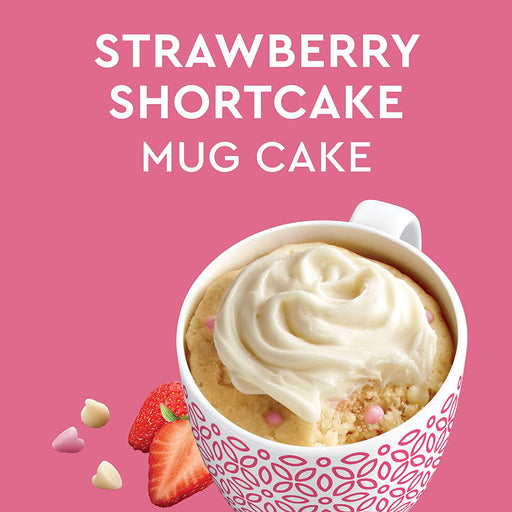 Duncan Hines Mug Cakes Strawberry Shortcake Flavored Mix with Cream Cheese Frosting, 13.3 Oz