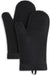 Ribbed Soft Silicone Oven Mitt Set, 7"X13", Milkshake 2 Count