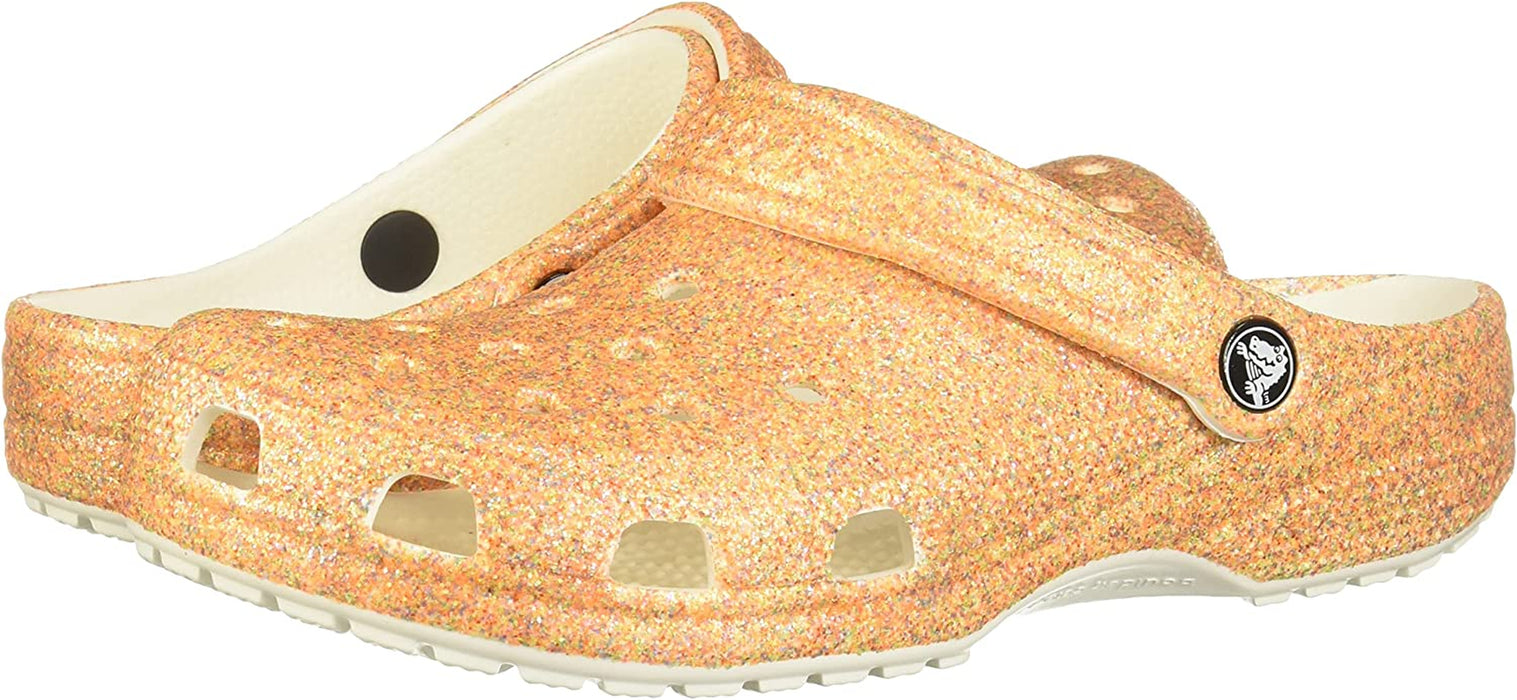 Unisex-Adult Classic Sparkly Clog | Metallic and Glitter Shoes