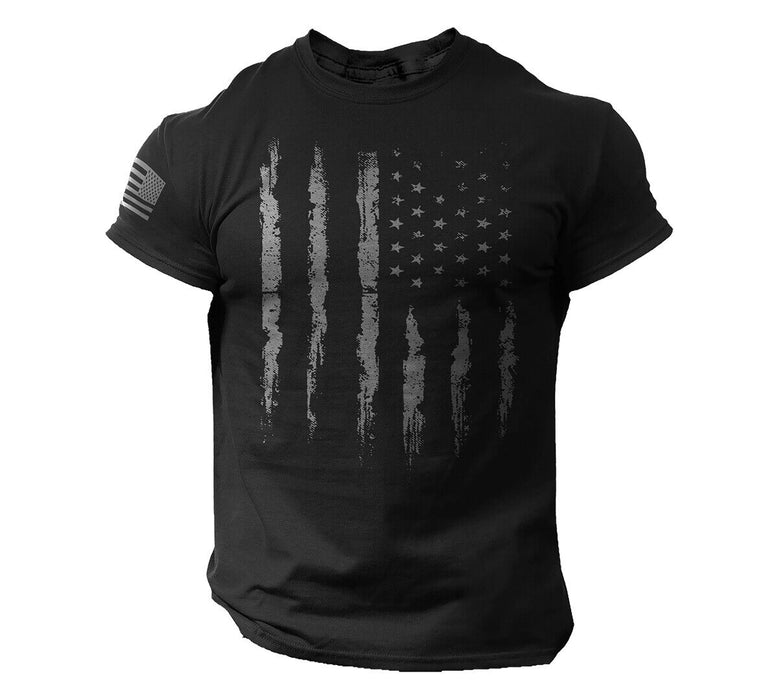 New Men'S American Flag Soft Style T Shirt | USA Pride Tee | Semi Fitted Style