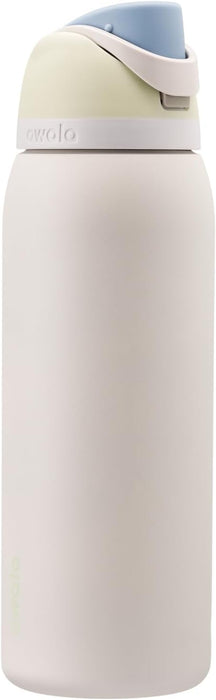 Freesip 24 oz Insulated Stainless Steel Water Bottle with Straw - BPA-Free for Sports, Travel, and School, Very Dark Finish