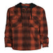 Men'S and Big Men'S Hooded Flannel Shirt with Long Sleeves, Sizes up to 5X