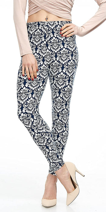 | Lush Moda | Women’S Extra Soft Leggings | Variety of Prints | One Size