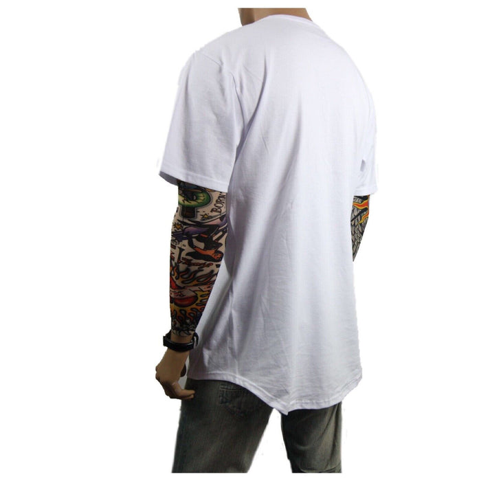 Mens Heavy T-Shirt BIG & TALL Long Extended Casual Basic Crew Neck Fashion S-5X