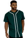 Mens Baseball JERSEY Raglan Plain T Shirt Team Sport Button Fashion Tee Casual