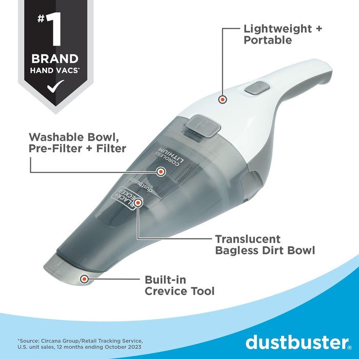 Dustbuster Quickclean Cordless Handheld Vacuum (HNVC215B10)