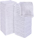 Cotton Washcloths Set - 100% Ring Spun Cotton, Premium Quality Flannel Face Cloths, Highly Absorbent and Soft Feel Fingertip Towels (24 Pack, White)