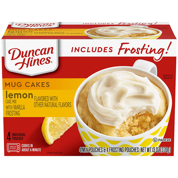 Duncan Hines Mug Cakes Strawberry Shortcake Flavored Mix with Cream Cheese Frosting, 13.3 Oz