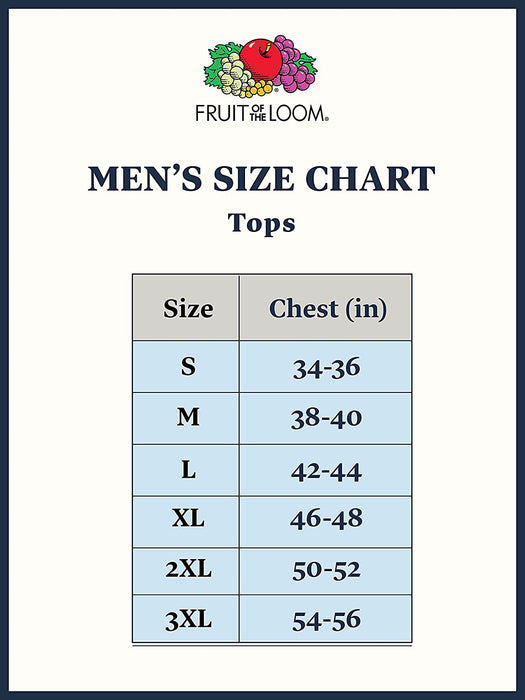 Fruit of the Loom Mens Short Sleeve Fashion Pocket T-Shirts (6 Pack) All Size