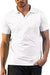 Men'S Fashion Athletic Muscle Polo Shirts V Neck Golf T-Shirts Workout Solid Color Tee Shirt Top