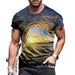 Men T Shirts 3D Novelty Graphic Fashion Casual Camiseta Short Sleeve Tee T-Shirt