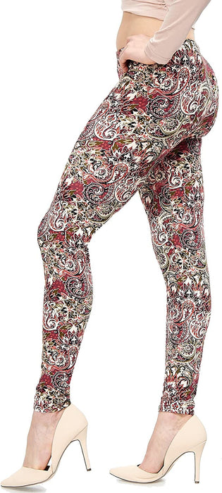 | Lush Moda | Women’S Extra Soft Leggings | Variety of Prints | One Size