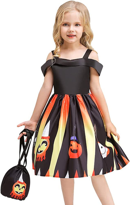 Girls Christmas Dresses Fancy Halloween Christmas Festival Party Dress for 2-9Years Toddler Girls