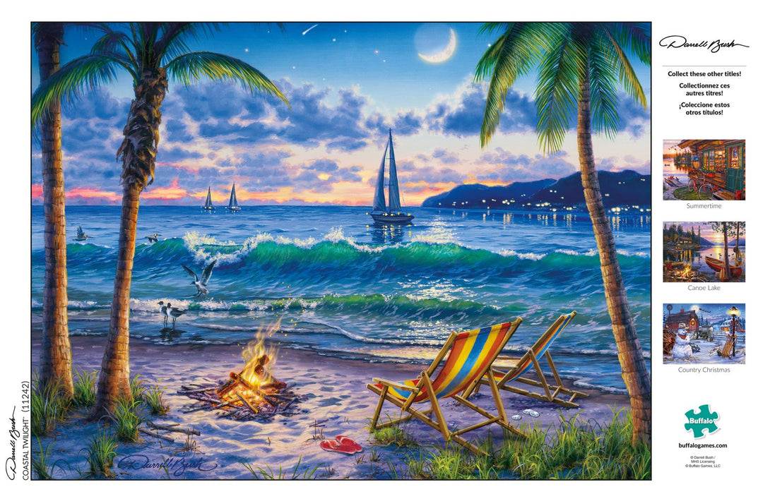 - Darrell Bush - Coastal Twilight - 1000 Piece Jigsaw Puzzle