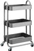 3-Tier Rolling Utility or Kitchen Cart - White