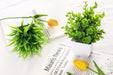 2 Packs Small Fake Plants Mini Artificial Potted Plants for Table Desk Home Bathroom Office Decor