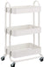 3-Tier Rolling Utility or Kitchen Cart - White