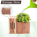 #G-B309A00-US USA Cedar Butterfly House & Flower Pot 2 in 1 Combination Multifunctional Design with Drainage Holes, 9.2 In. L X 5.7 In. W X 8.0 In. H